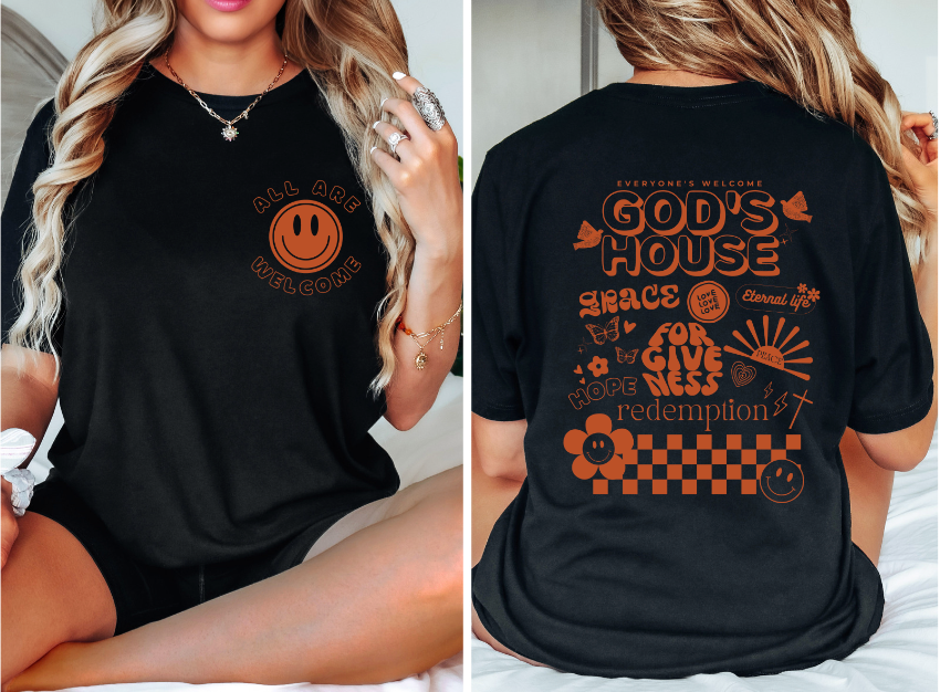 God's House DTF Print