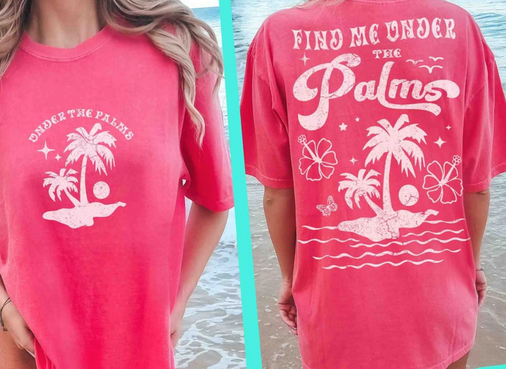 Under the Palms DTF Print