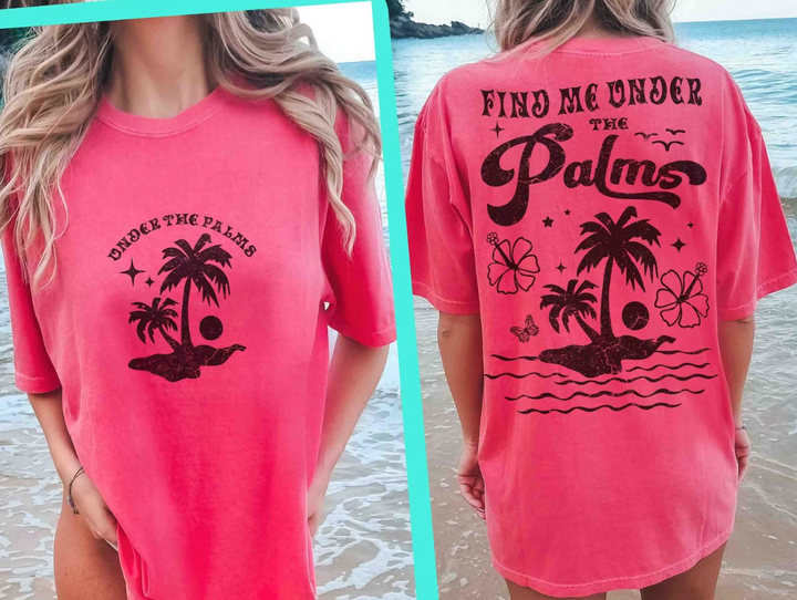 Under the Palms DTF Print