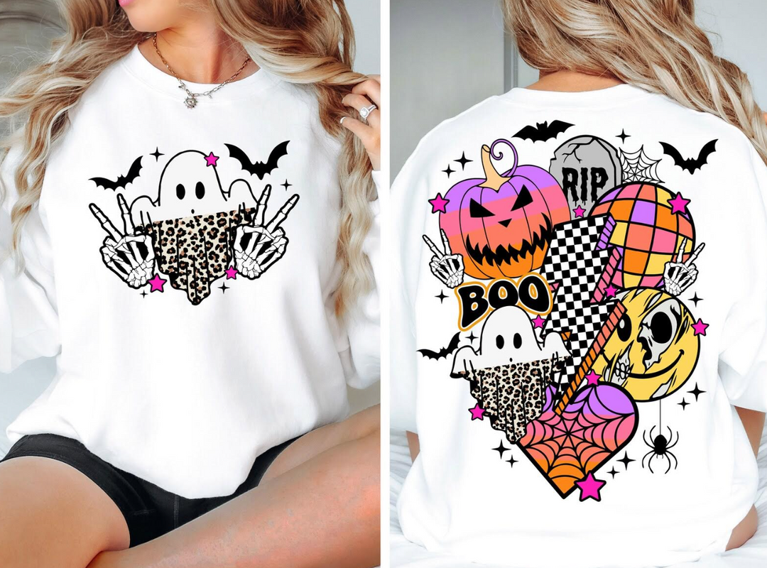 Retro Halloween DTF Print