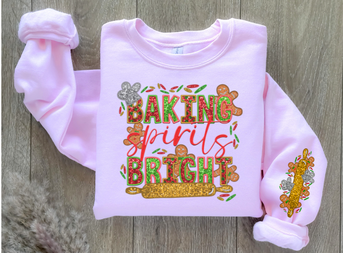 Baking Spirits Bright SLEEVE DTF Print