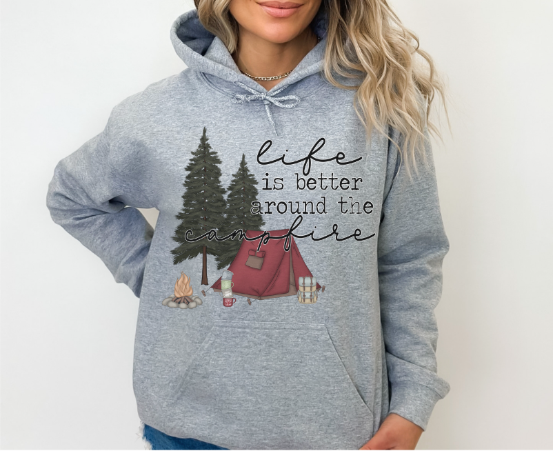Life is Better Around the Campfire DTF Print