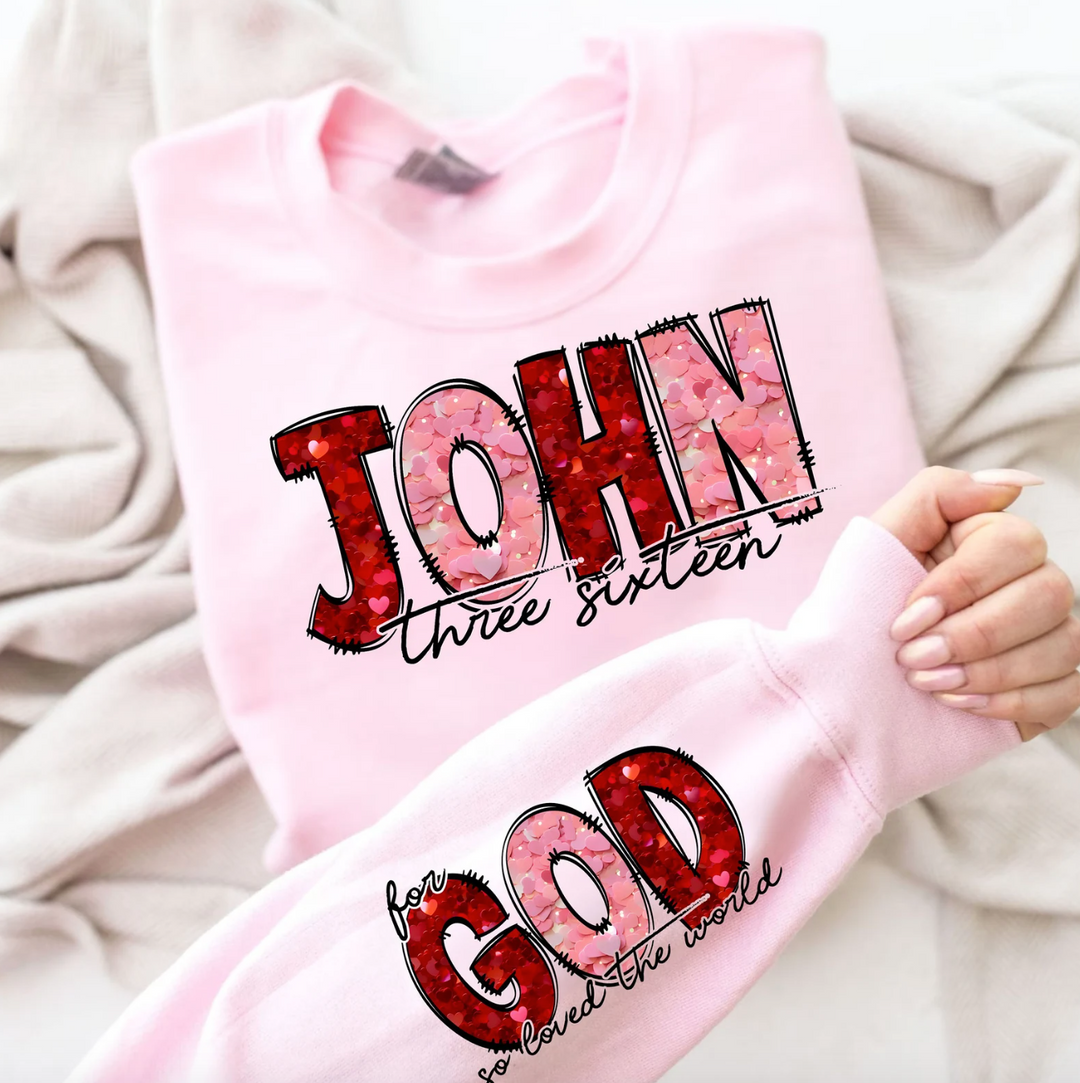 John Three Sixteen FRONT DTF Print