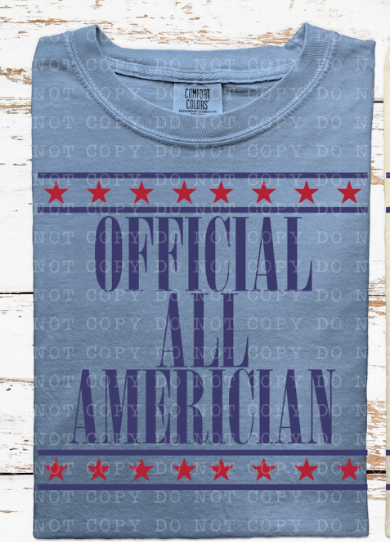 Officially All American DTF Print