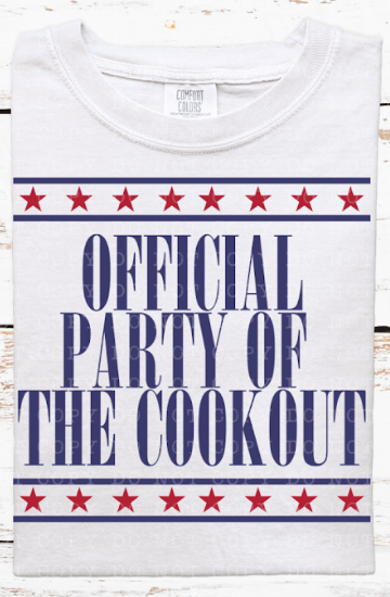 Official Party of the Cookout DTF Print