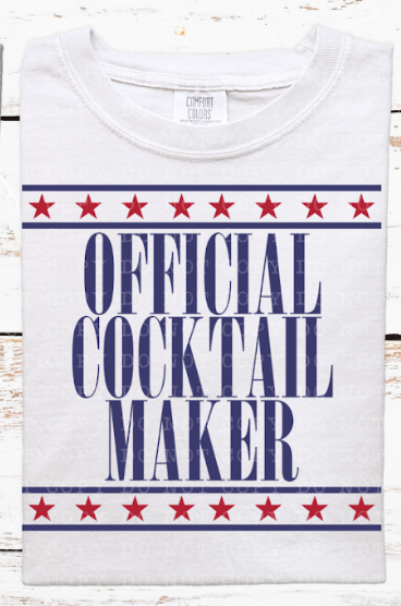 Official Cocktail Maker DTF Print