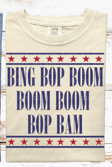 Bing Bop Boom DTF Print
