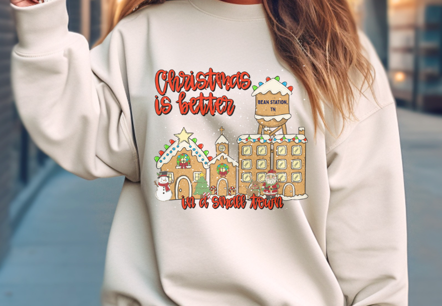 Christmas in a Small Town Bean Station, TN DTF Print