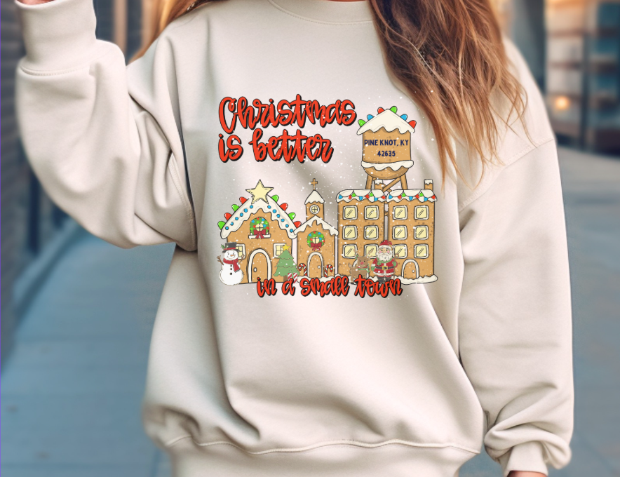 Christmas in a Small Town Pine Knot, KY DTF Print