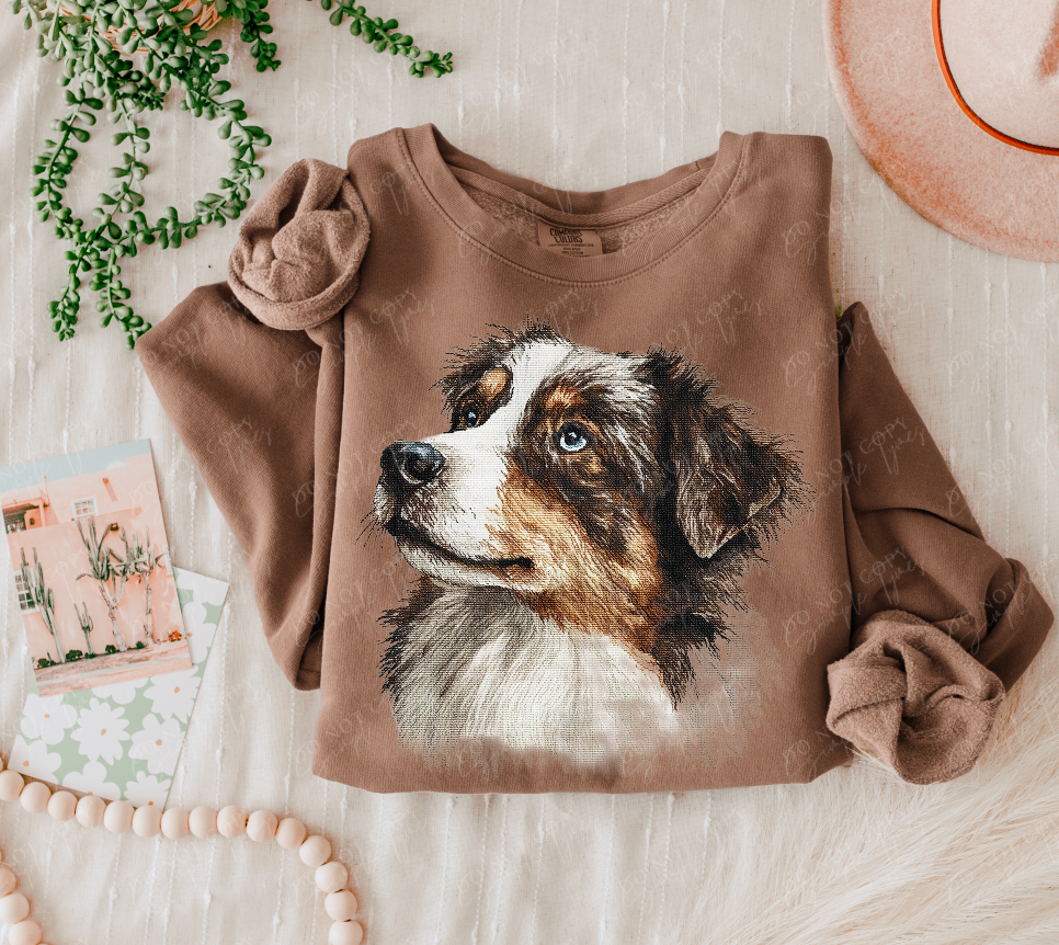 Needlepoint Pets DTF Print