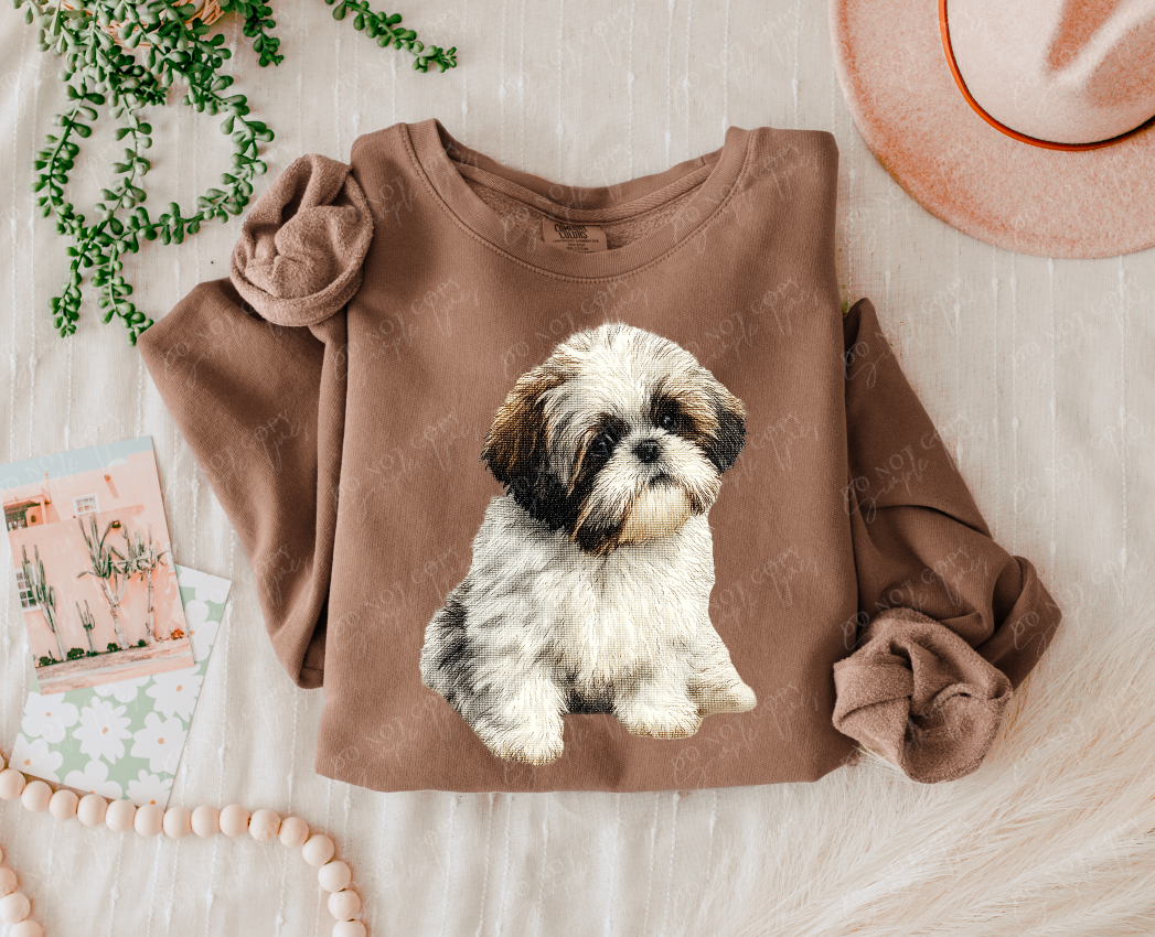 Needlepoint Pets DTF Print