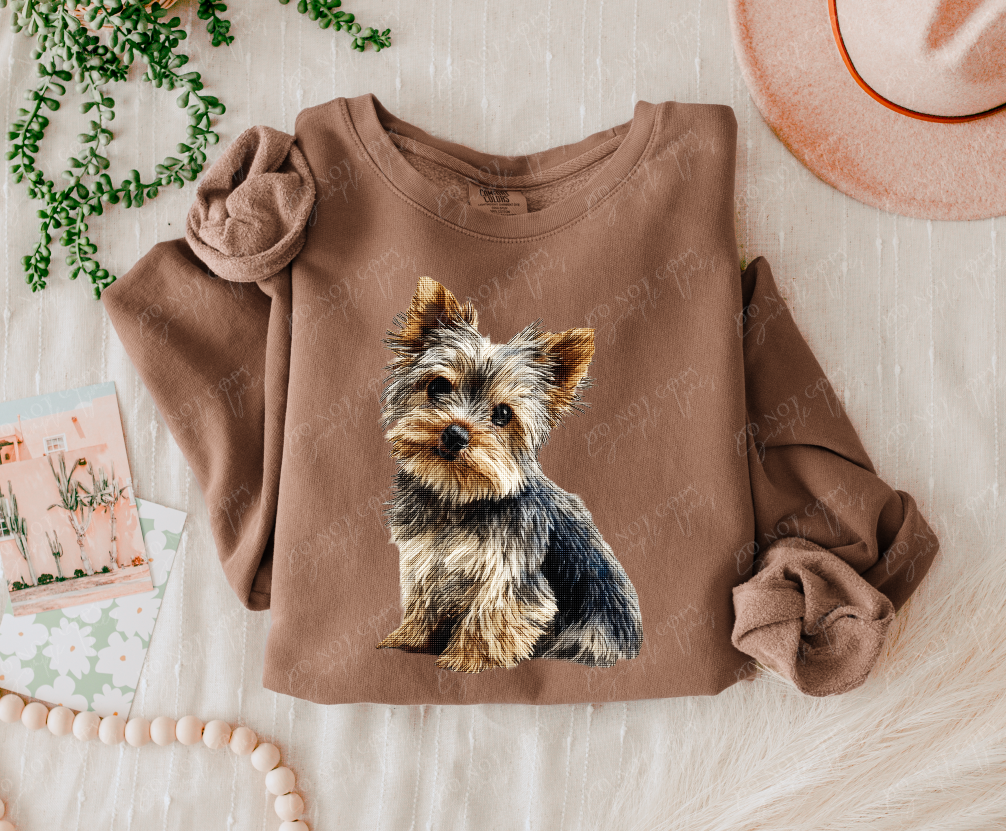 Needlepoint Pets DTF Print