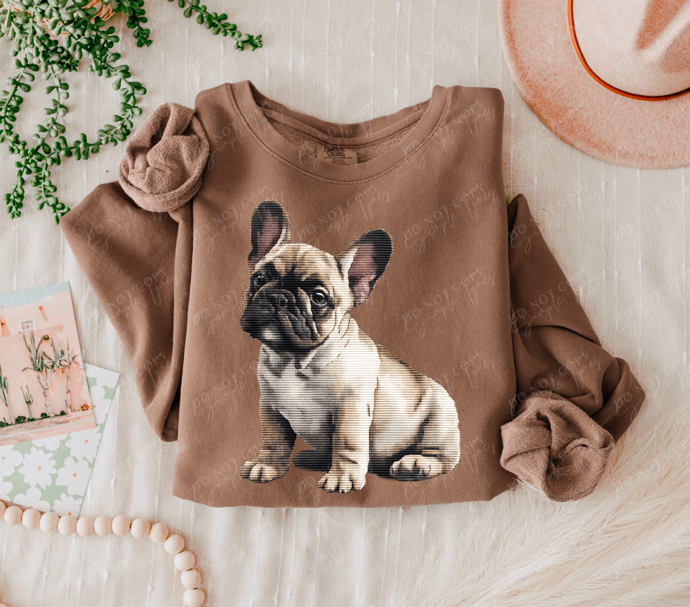 Needlepoint Pets DTF Print