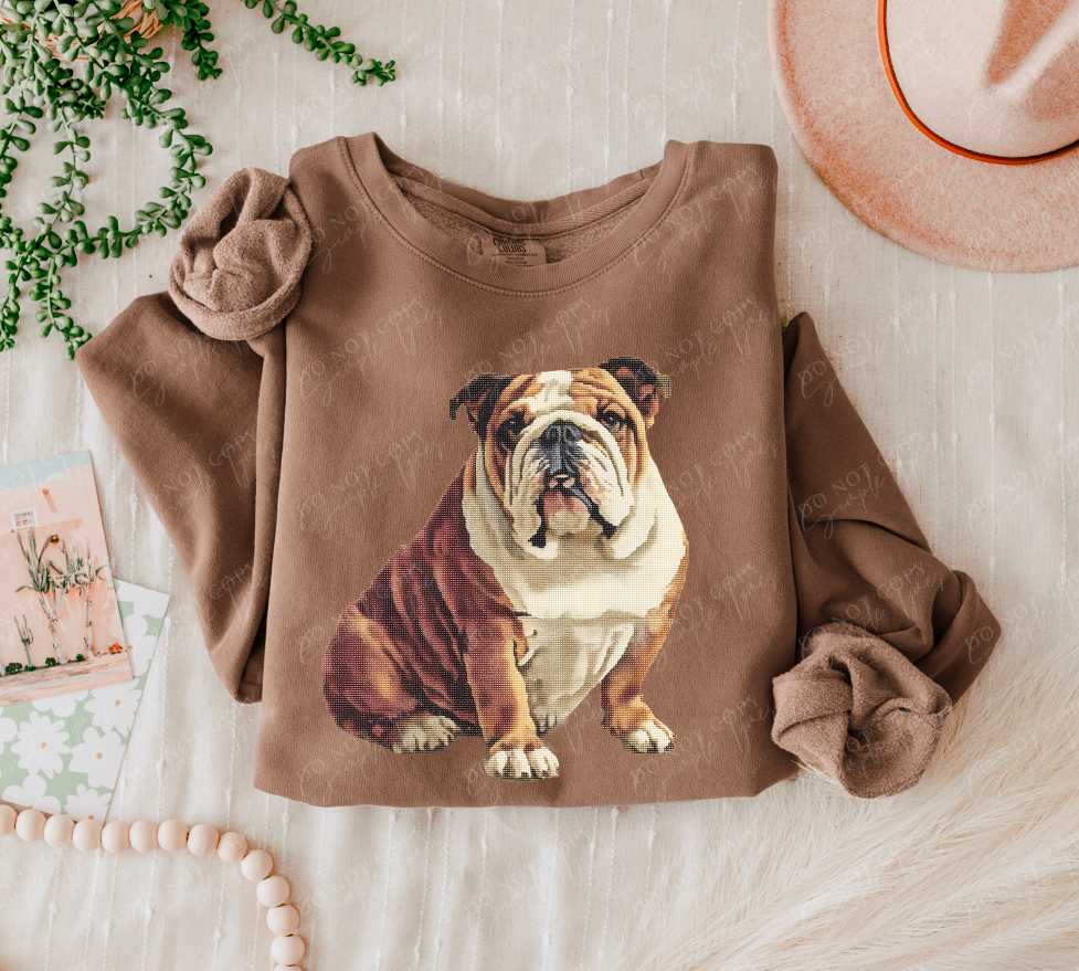 Needlepoint Pets DTF Print