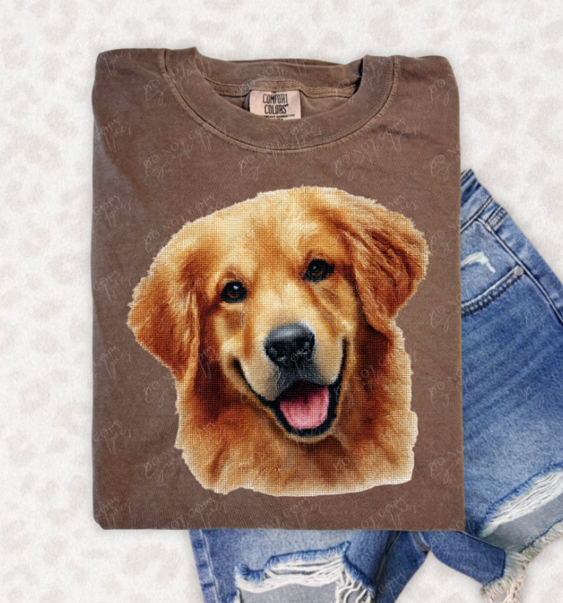 Needlepoint Pets DTF Print