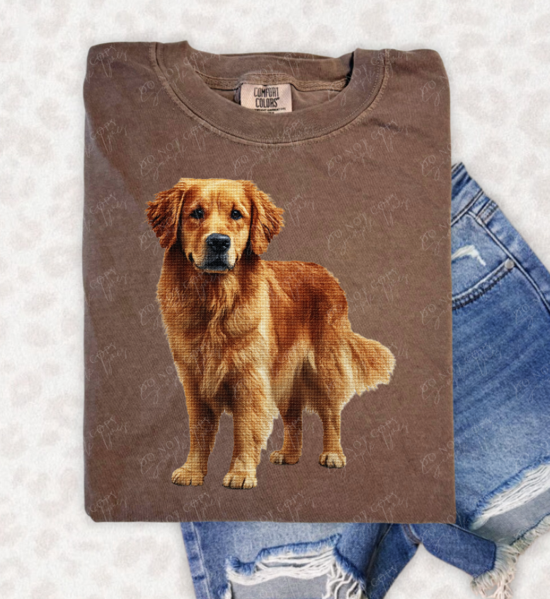 Needlepoint Pets DTF Print