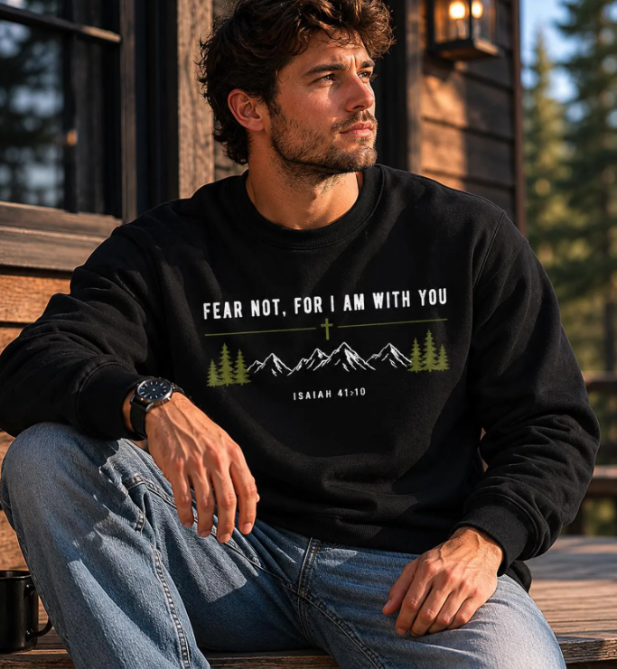 Fear Not I Am With You DTF Print
