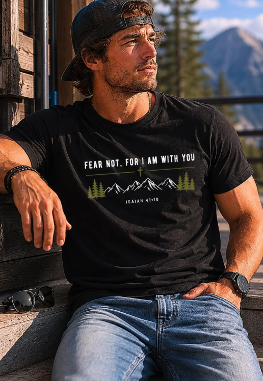 Fear Not I Am With You DTF Print