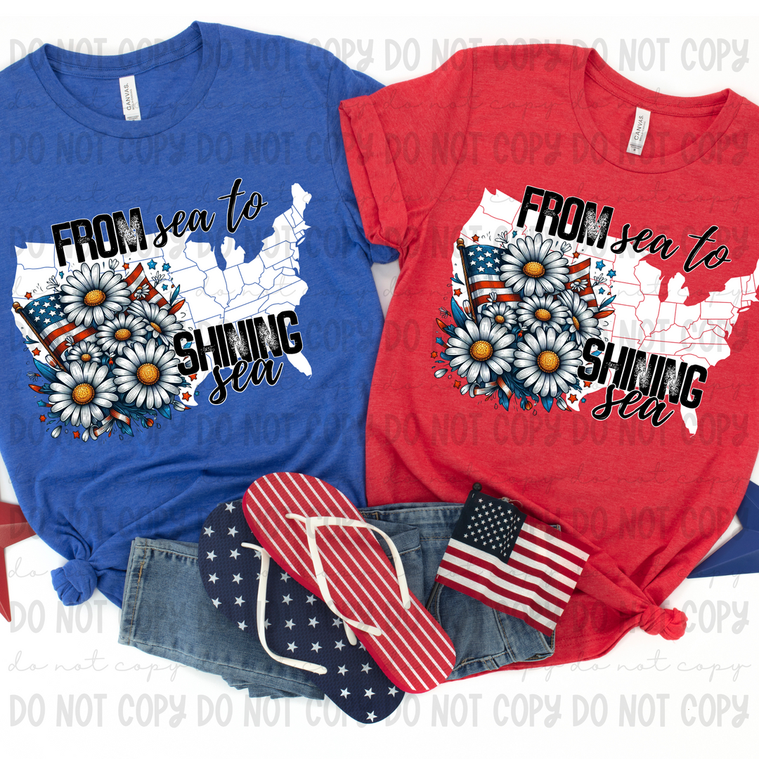 Sea to Shining Sea DTF Print