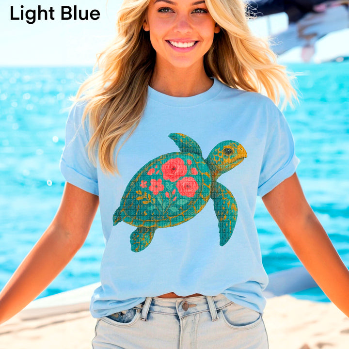 Sea Turtle DTF Print
