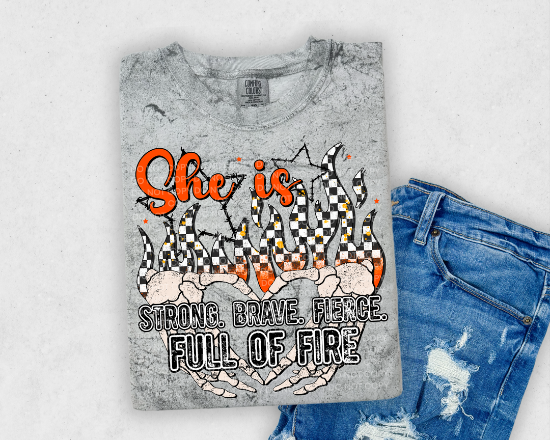 She Is Full Of Fire DTF Print
