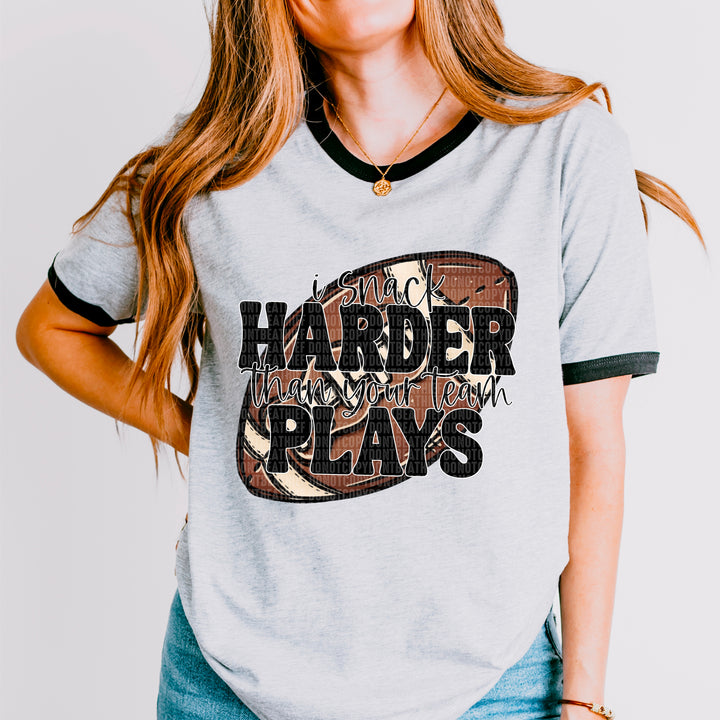 Snack Harder Sports DTF Print