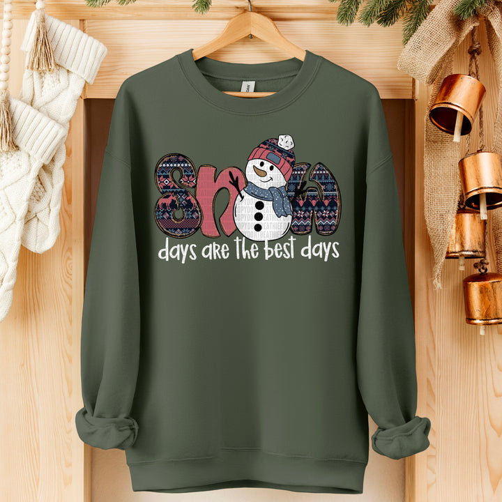 Snow Days Are The Best Days DTF Print