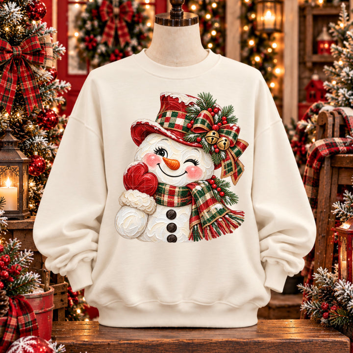 Snowman Head DTF Print