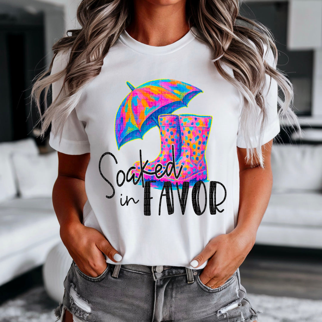 Soaked In Favor DTF Print