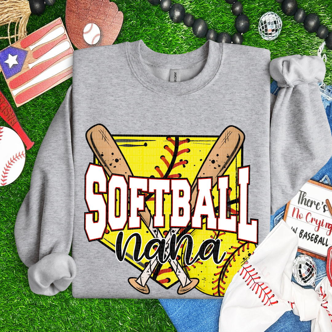 Softball DTF Print