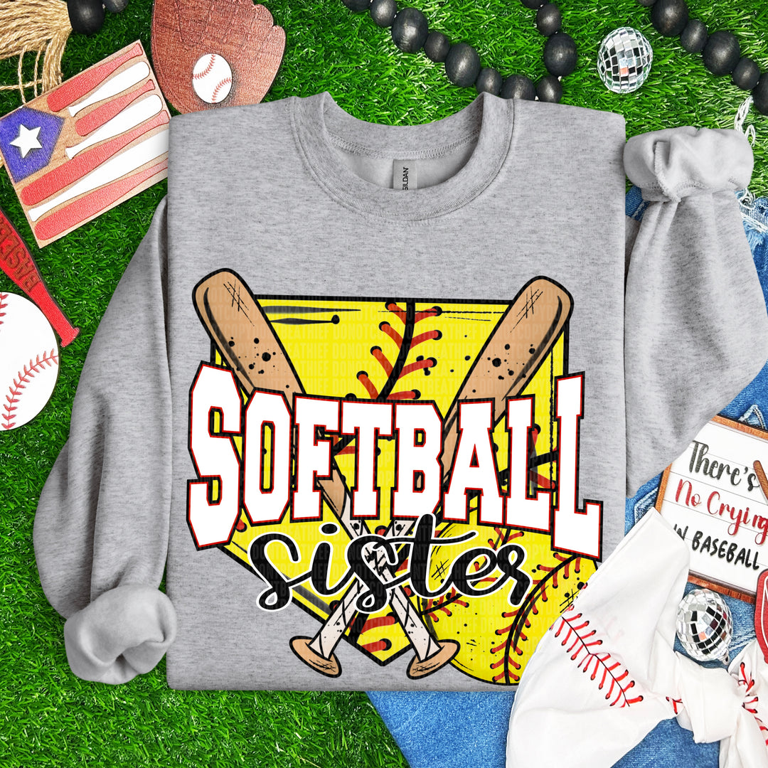 Softball DTF Print