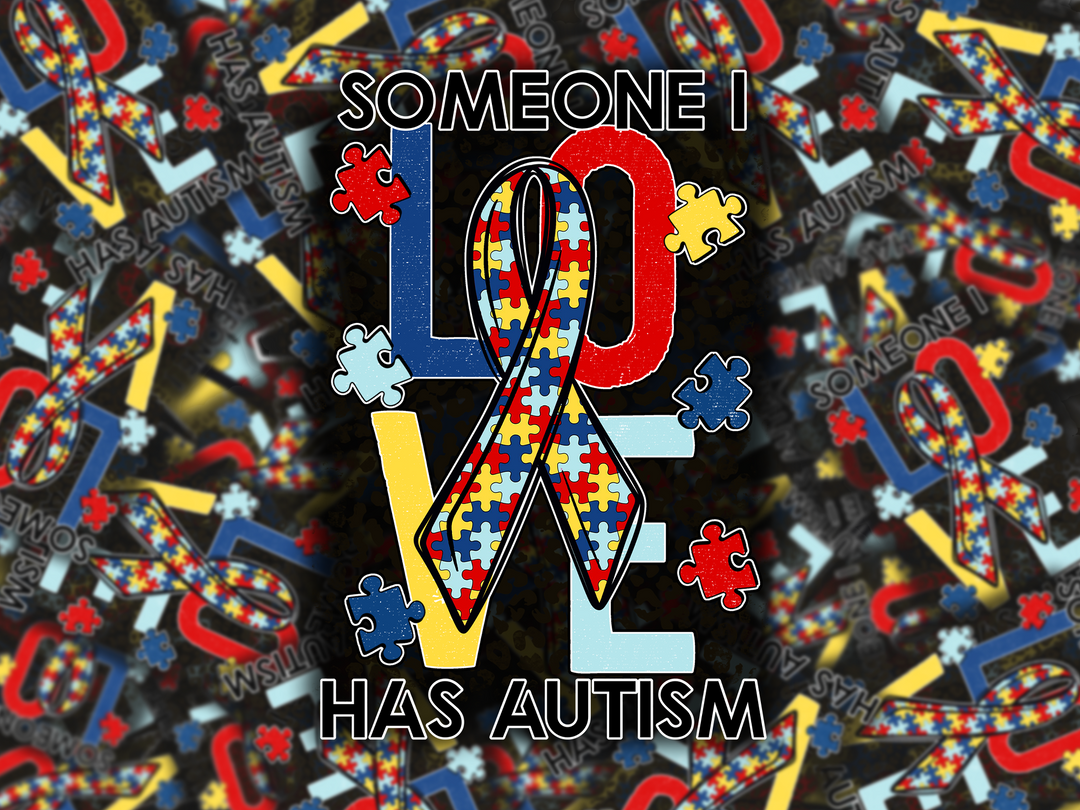 Someone I Love Has Autism Die Cut Stickers