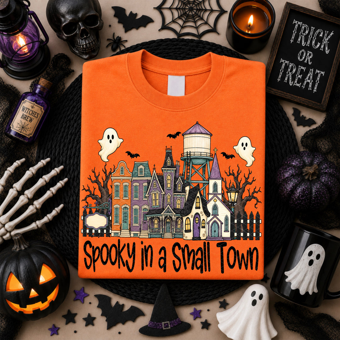 Spooky Small Town DTF Print