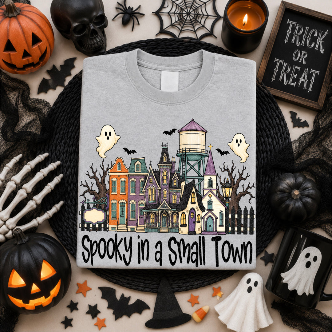 Spooky Small Town DTF Print