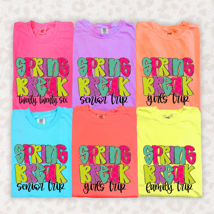 Spring Break DTF Print