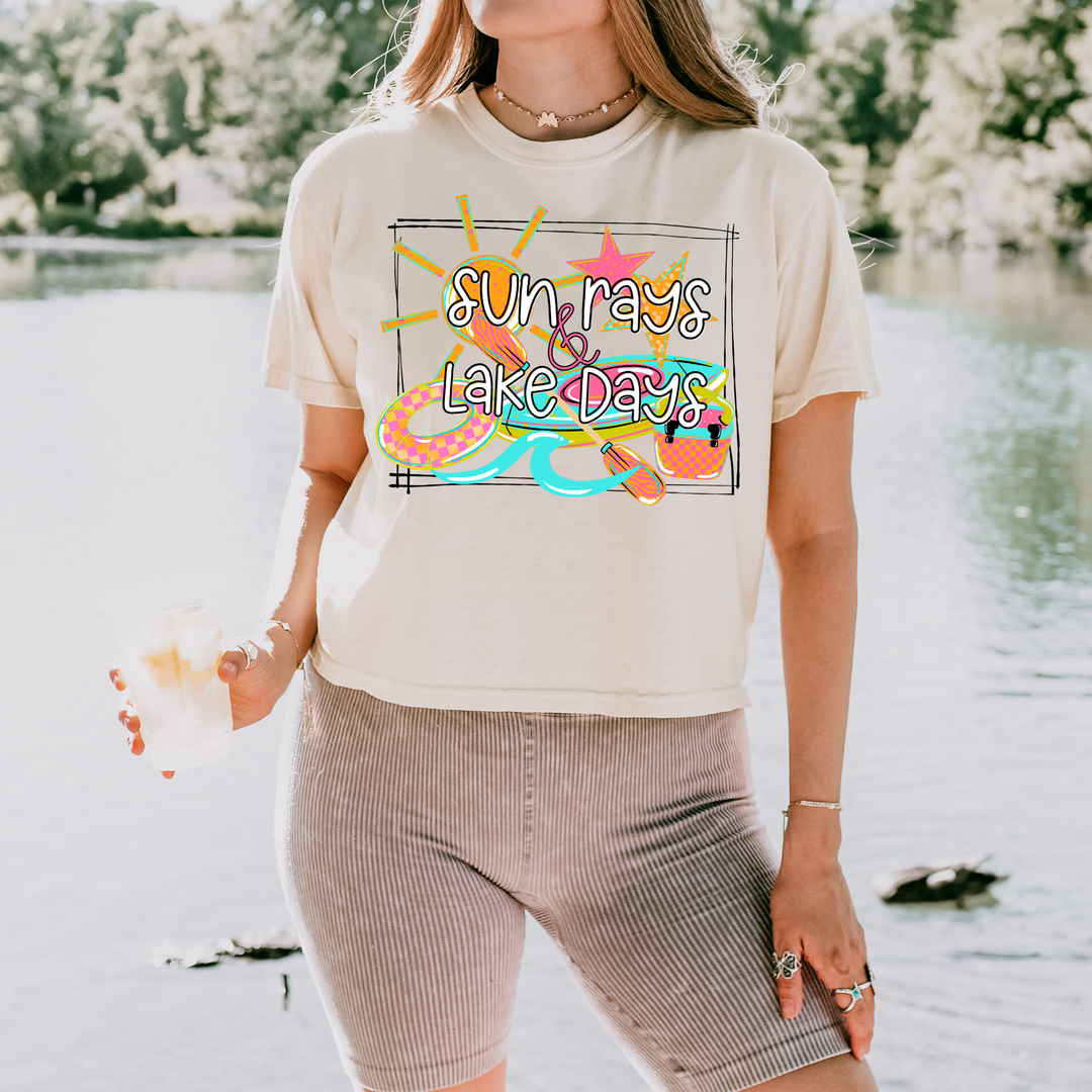 Sun Rays and Lake Days DTF Print