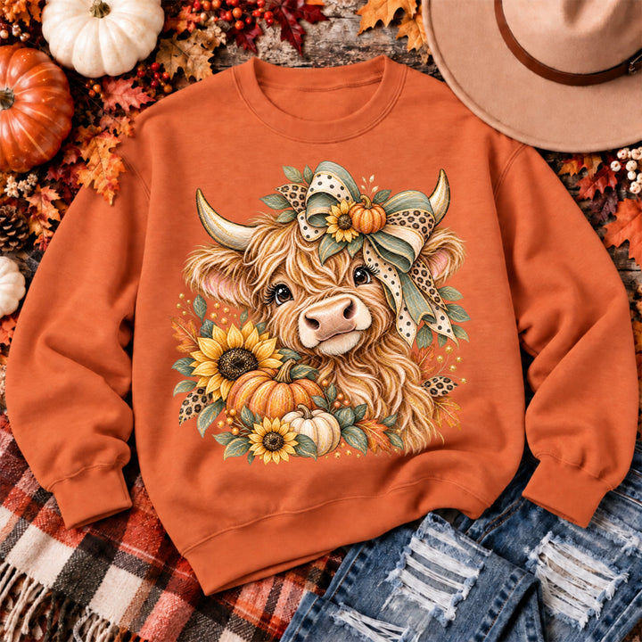 Sweet Fall Highland DTF Print