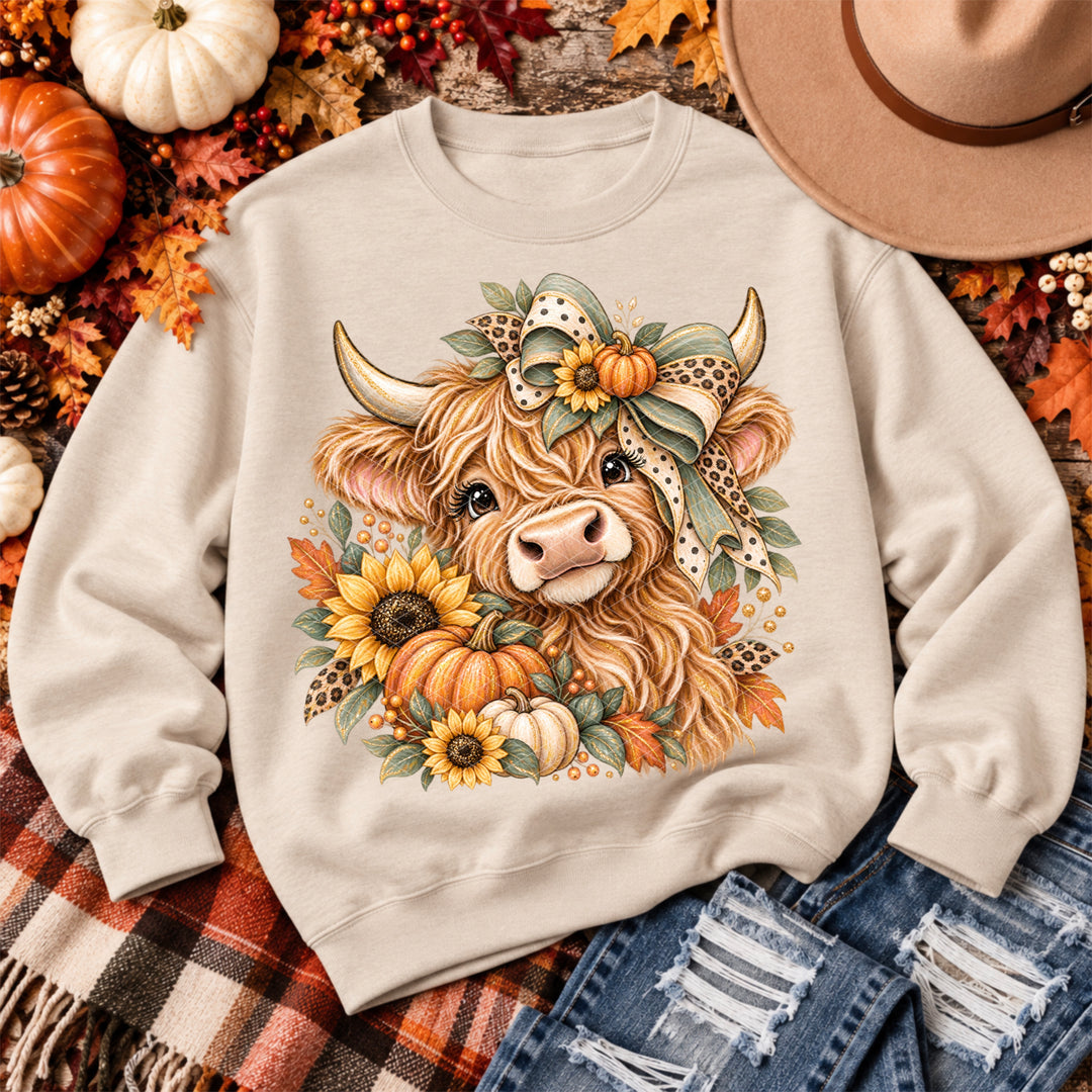 Sweet Fall Highland DTF Print
