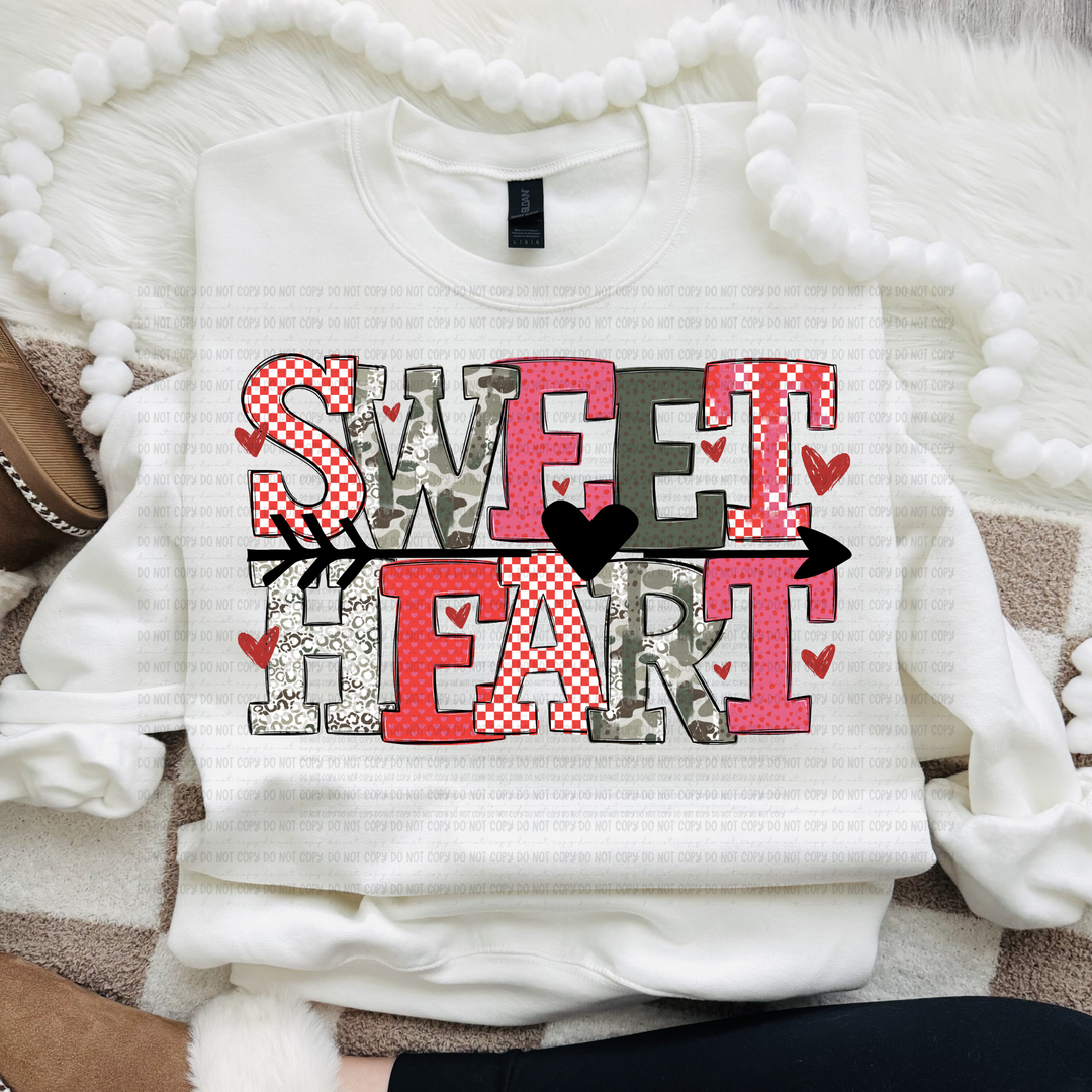 Sweet Heart Titles DTF Print