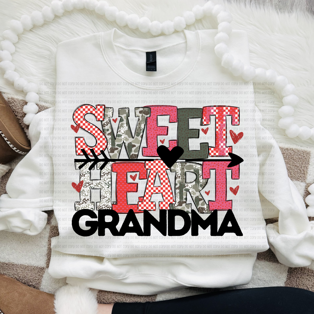 Sweet Heart Titles DTF Print