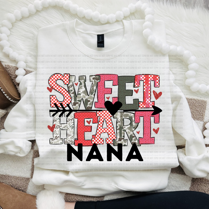 Sweet Heart Titles DTF Print