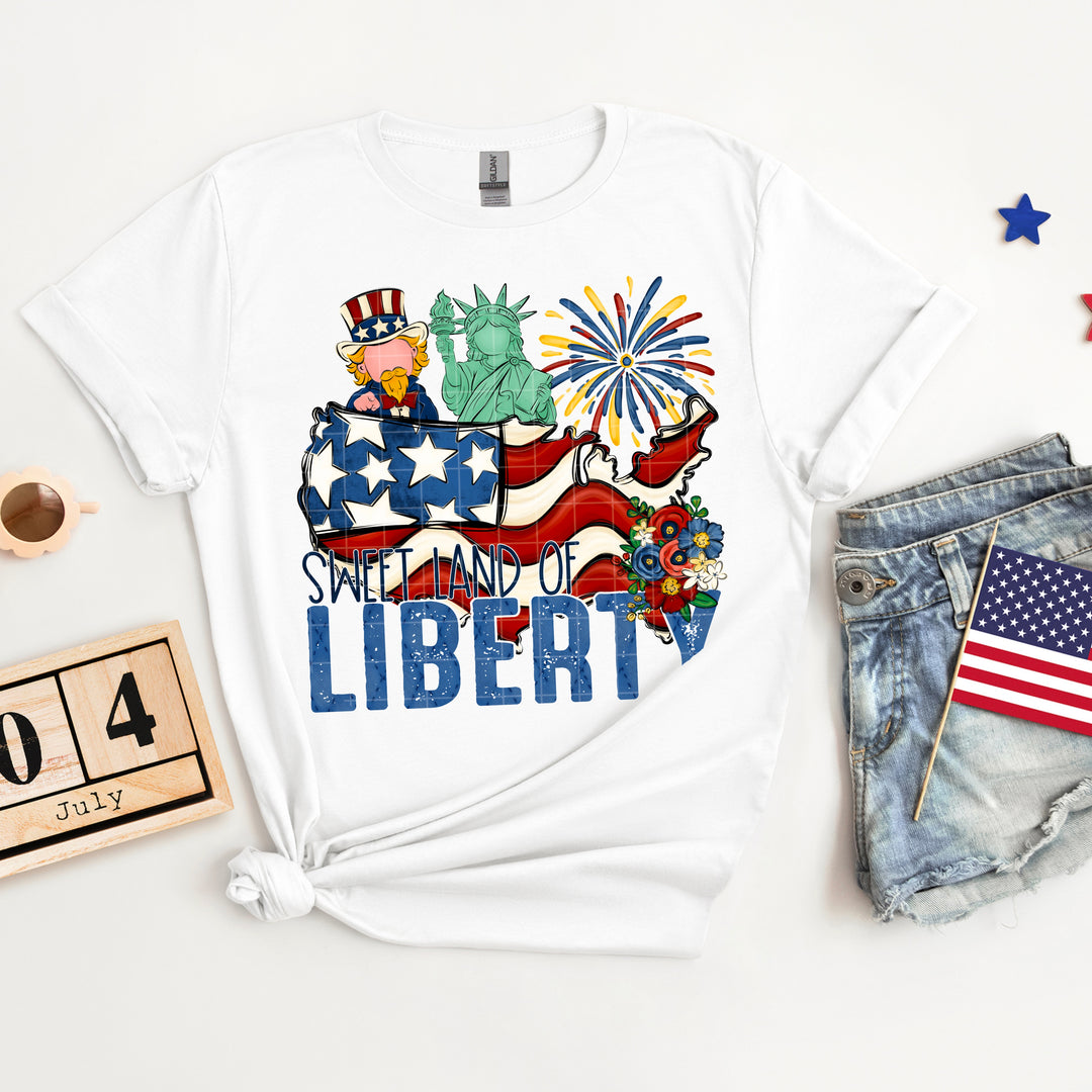 Sweet Land Of Liberty DTF Print