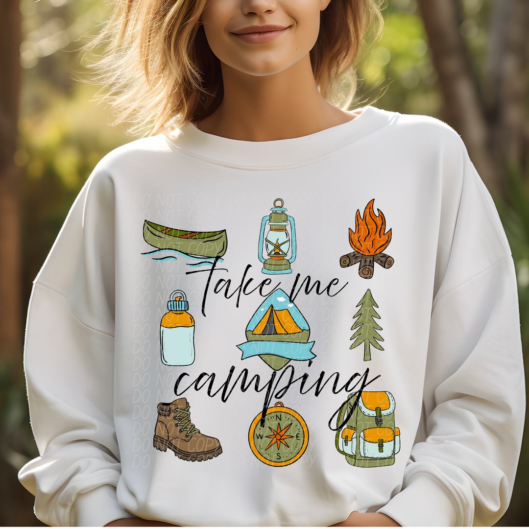 Take Me Camping DTF Print