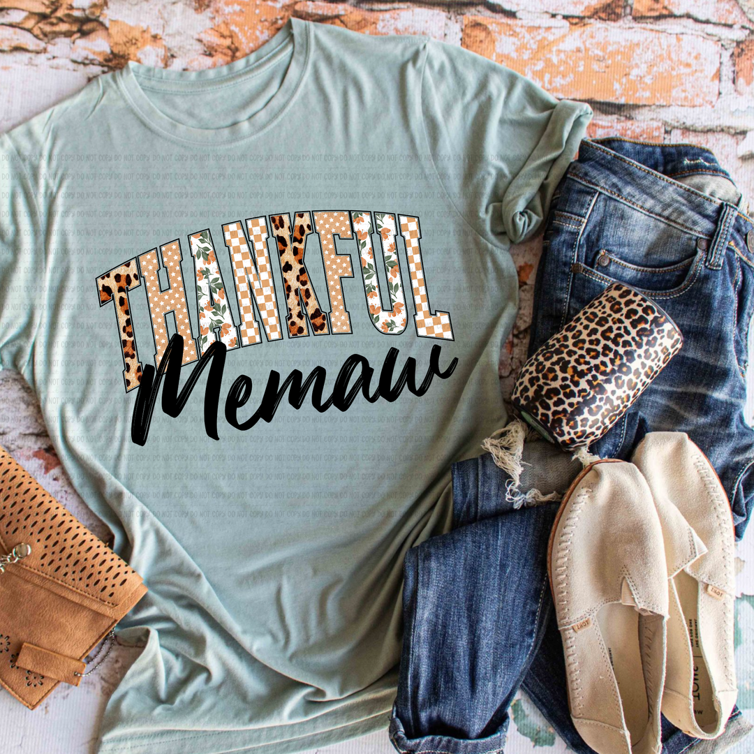 Thankful Titles DTF Print