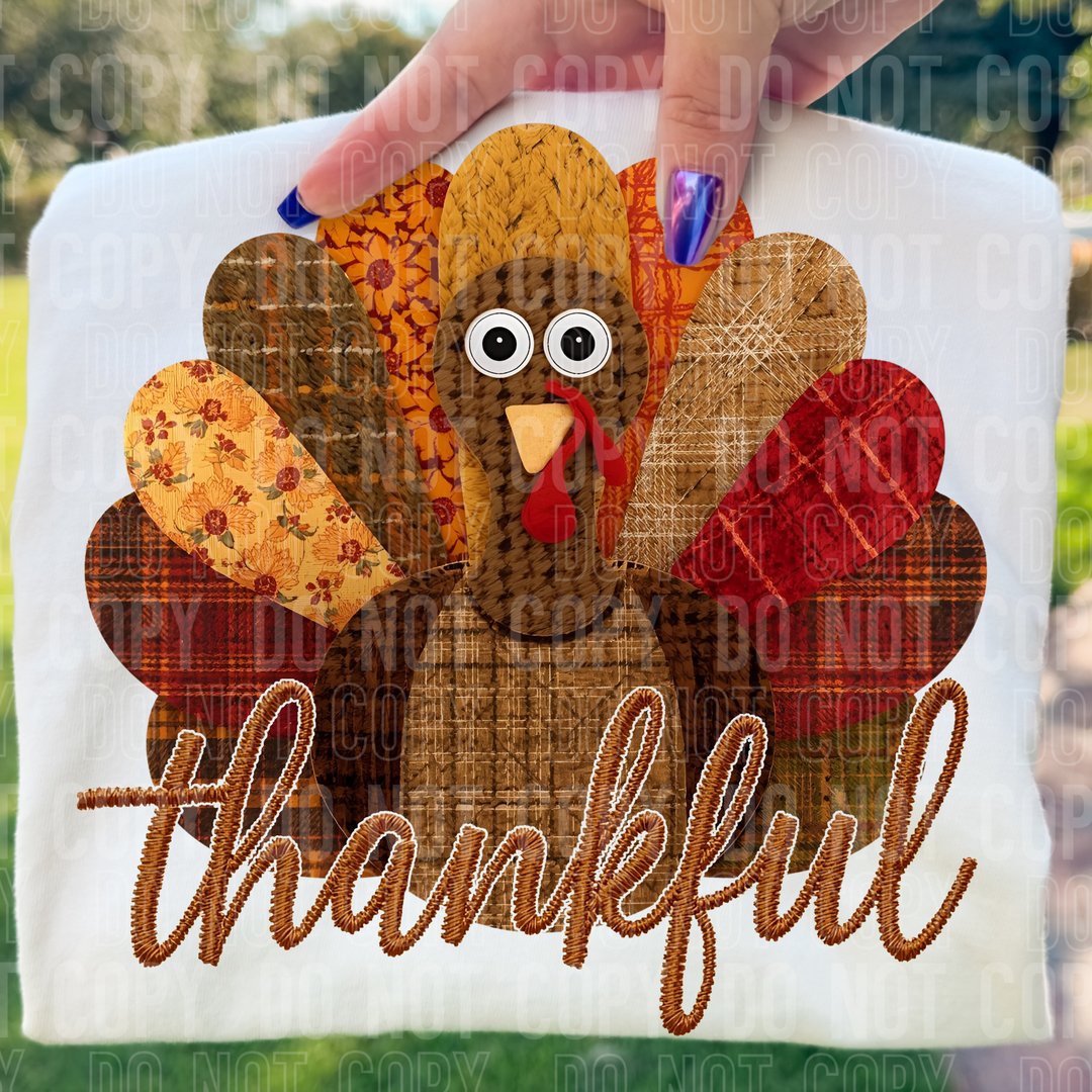 Thankful Turkey DTF Print
