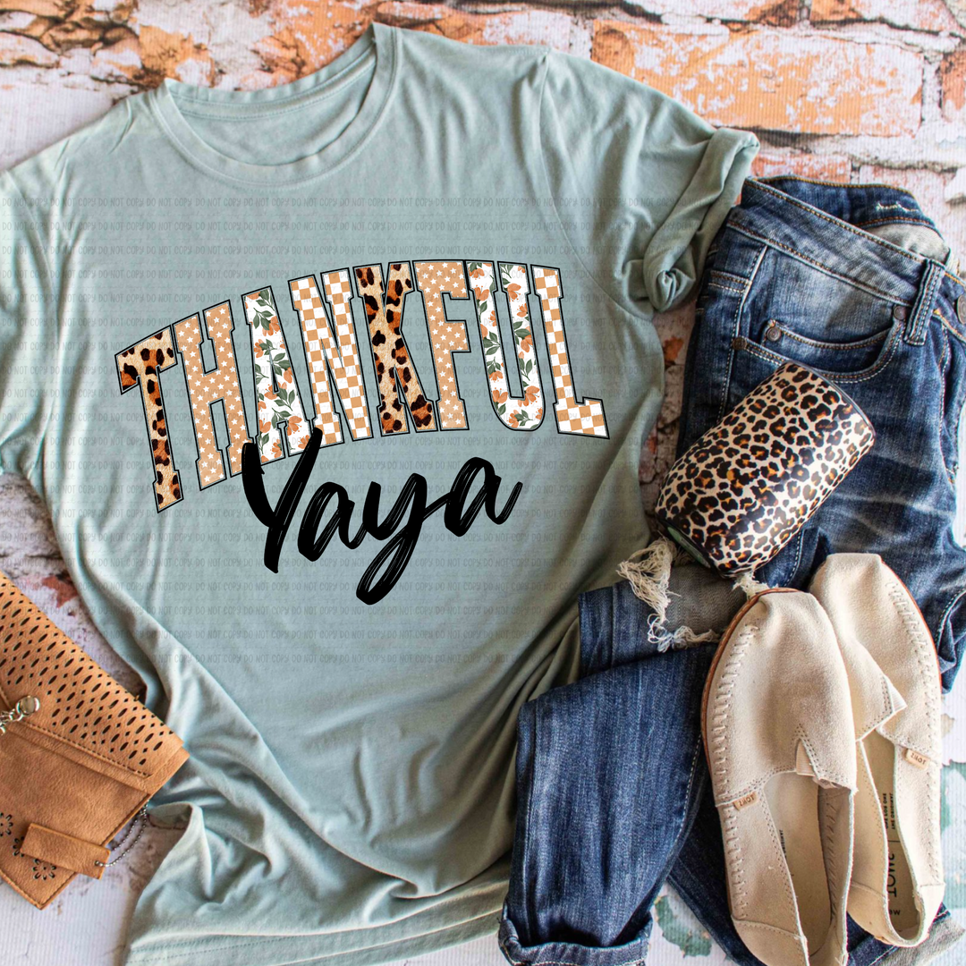 Thankful Titles DTF Print