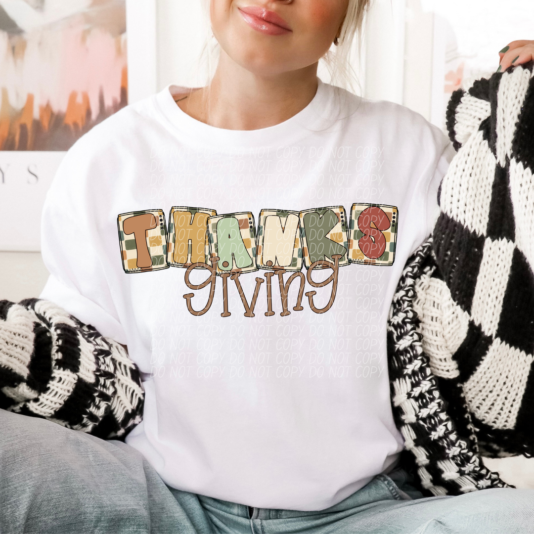 Thanksgiving DTF Print