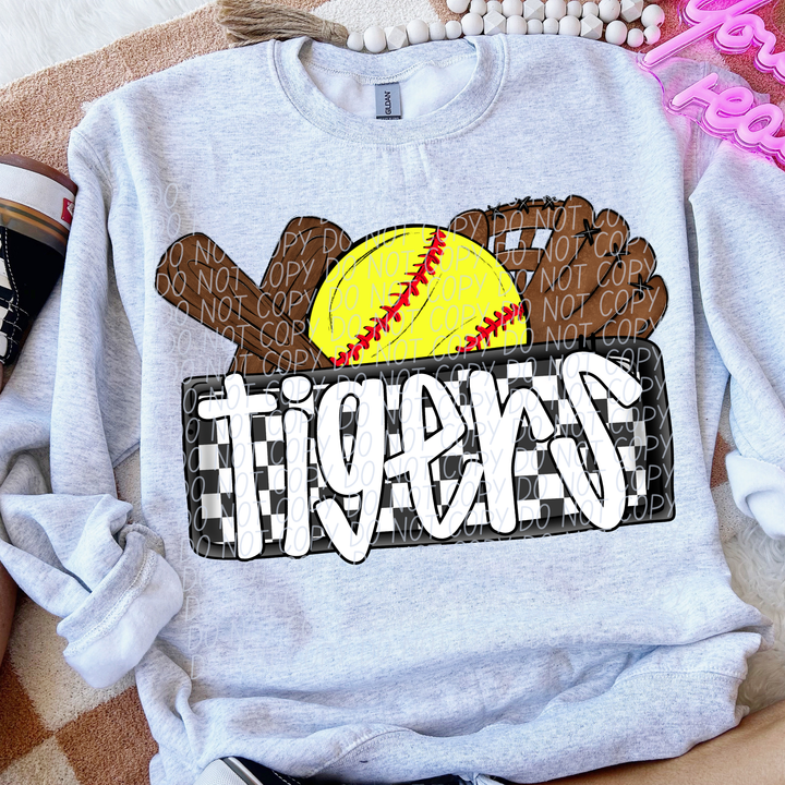 Softball Mascots DTF Print