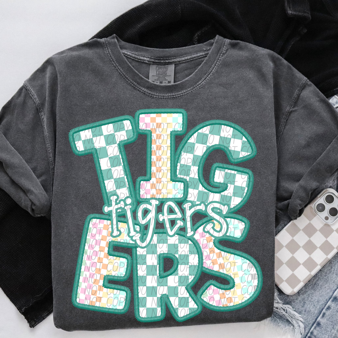 Spring Checker Mascots Youth DTF Print