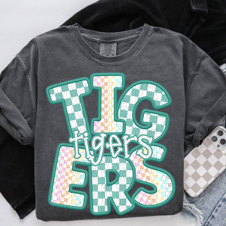 Spring Checker Mascots Youth DTF Print
